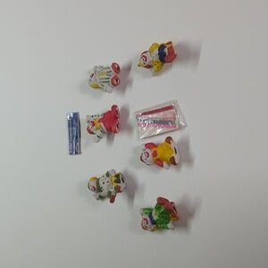 Porcelain Clown Candle Holder Set of 6 House of Lloyd Clown cake topper